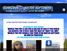 Tablet Screenshot of guardianwatersoftener.com